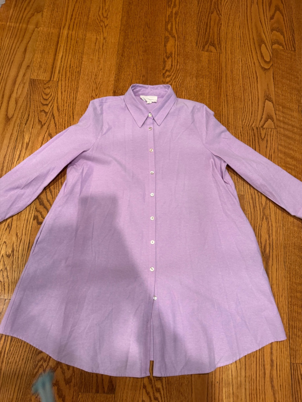 Pomander Place Lilac Button-Down Shirt Dress
